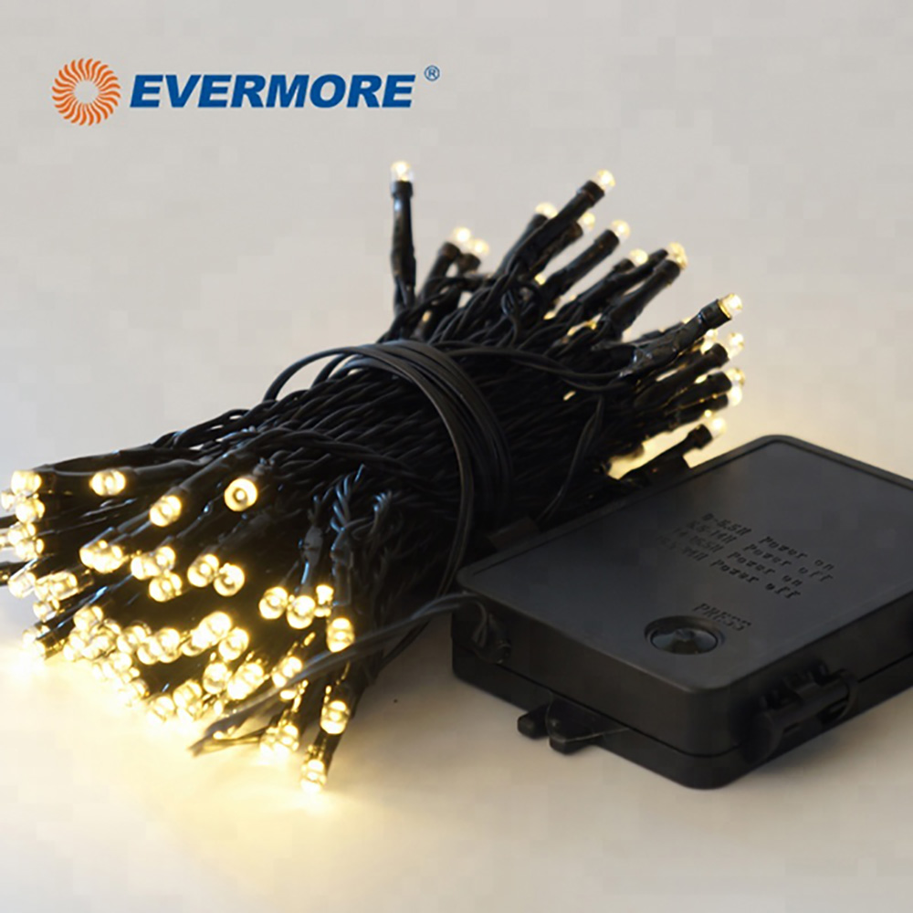 EVERMORE Outdoor LED Cluster Light Chain christmas solar led fairy lights