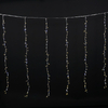 Warm White Christmas String Lights with Large Bulbs & Transparent Wire - Curtain Lights for Holiday Decor