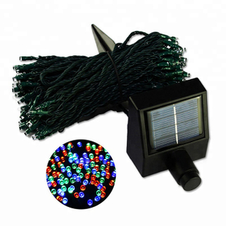 200L Waterproof Battery Powered LED String Light With Solar Panel