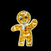 3D MOTIF Gingerbread man