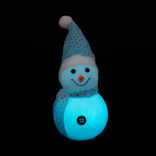 White flannel snowman