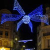 Hanging 3d Light Across Motif Street Lights