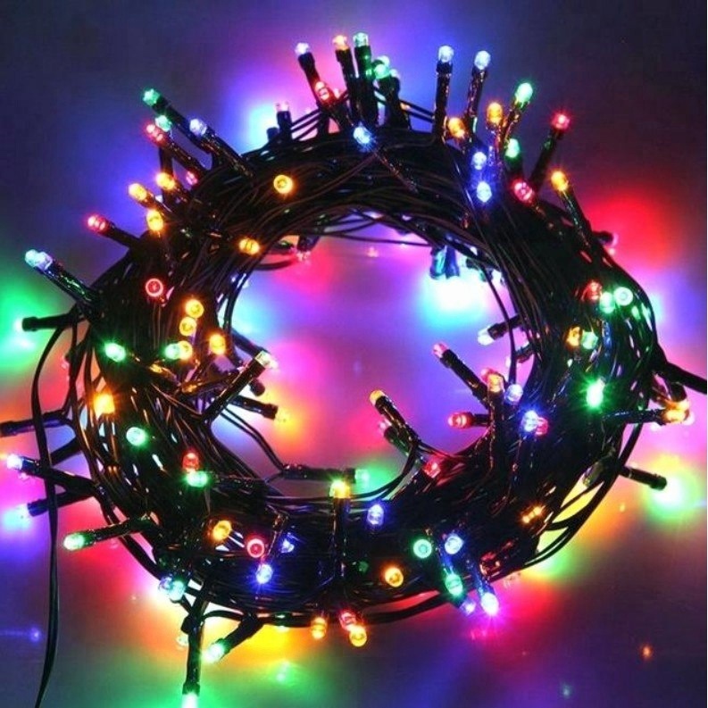Outdoor Black Wire Christmas Decoration LED String Lights