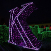 Merry Christmas Letter LED 2D Motif Light Wire Frame for Public Decoration Christmas Decoration