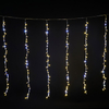 Warm White Christmas String Lights with Large Bulbs & Transparent Wire - Curtain Lights for Holiday Decor