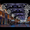 Hanging 3d Light Across Motif Street Lights