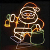 Outdoor Customized Merry Christmas Stan Claus Decoration Motif Street Light