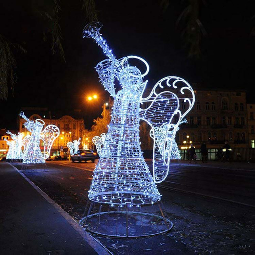 Lighted Angel Outdoor Christmas Decorations