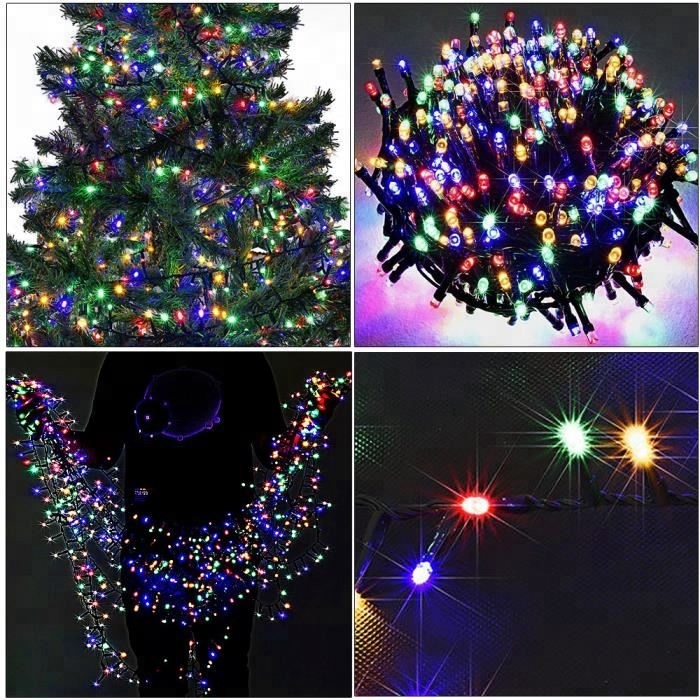 Outdoor Black Wire Christmas Decoration LED String Light