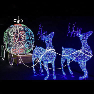 Christmas Outdoor Running Strip 3D Reindeer LED Motif Light