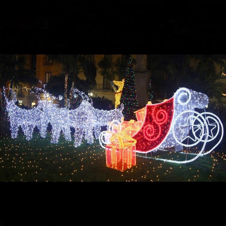 Christmas Outdoor Running Strip Reindeer Motif Light