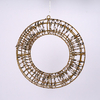 Copper Wire Wrapped LED Fairy Lights with Warm White Bulbs and Iridescent Tinsel on a Metal Frame