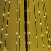 160L Warm Light, 1.8M Christmas Black Iron Frame Conical Tower Shape LED Lights