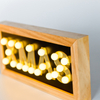 19L wooden light with letters decoration