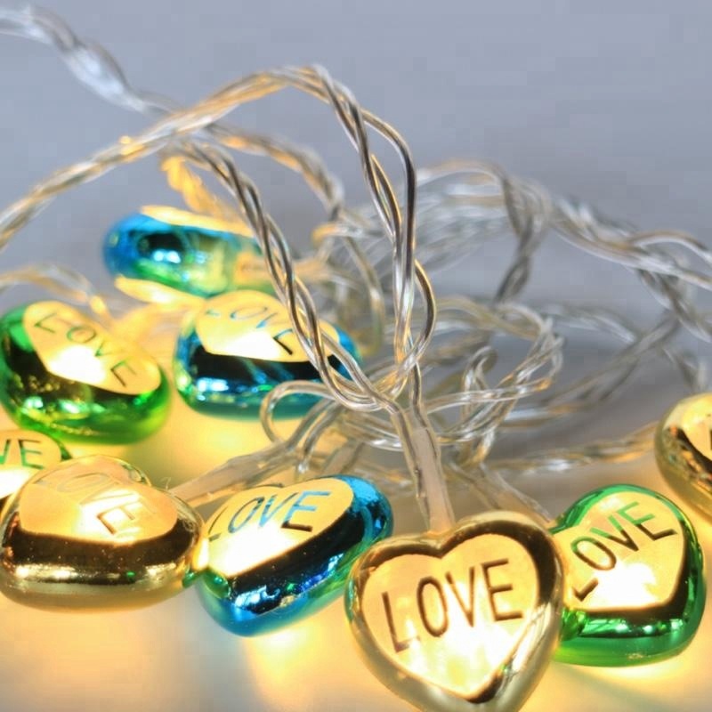 Heart Shape Love Decoration LED Light Chain for Wedding Decoration