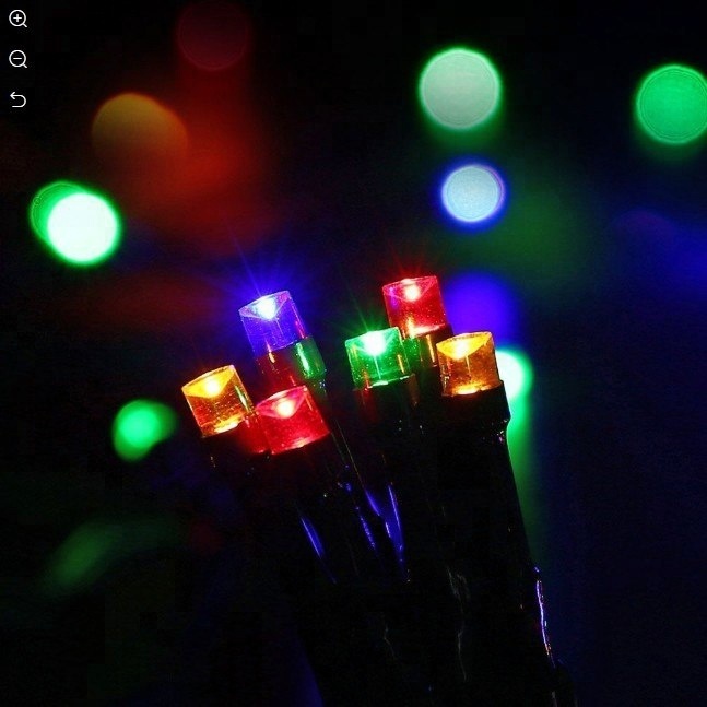 Outdoor Black Wire Christmas Decoration LED String Light