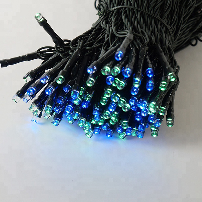 200L Waterproof Battery Powered LED String Light With Solar Panel