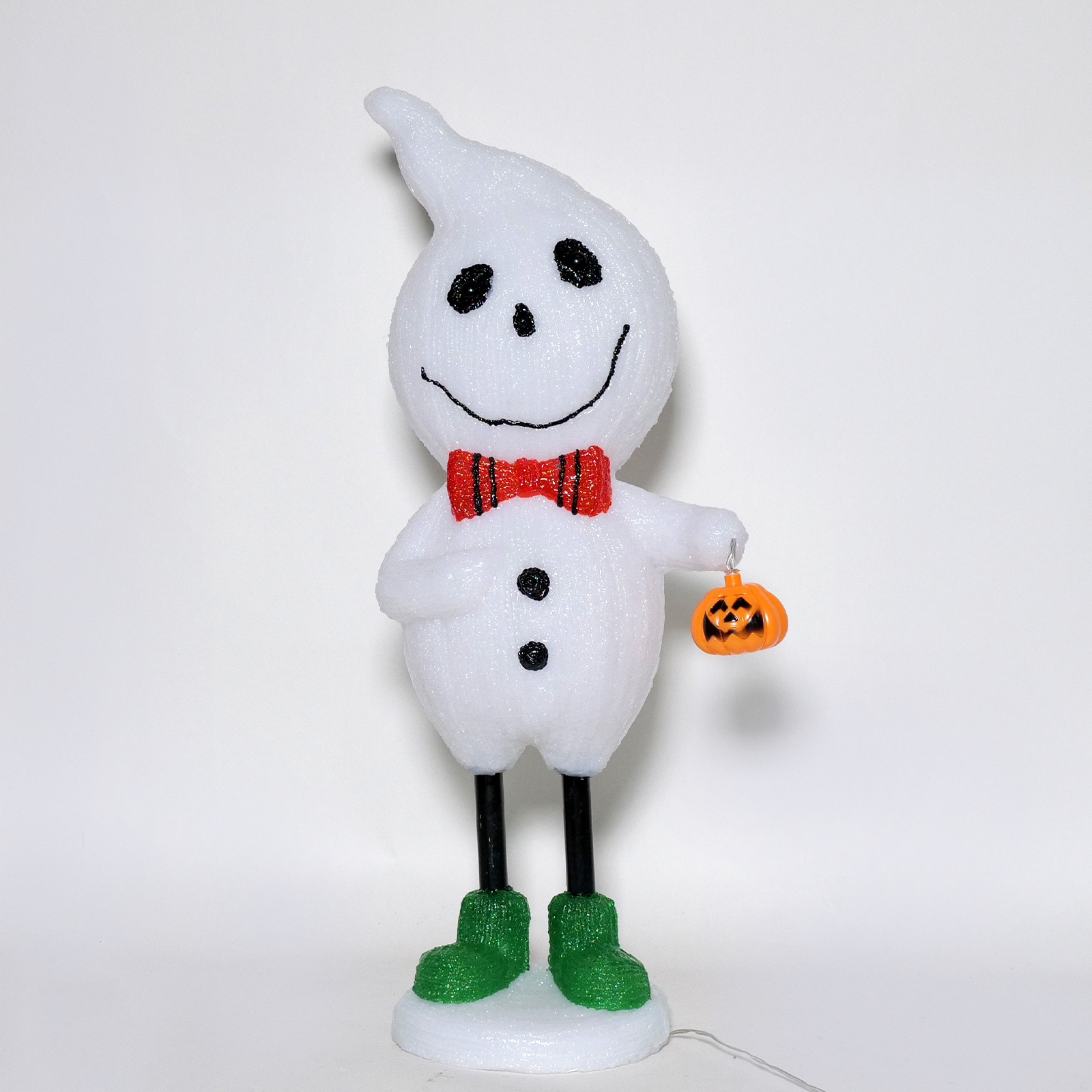 Acrylic Ghost Festival Tilted-head Smiling Figure