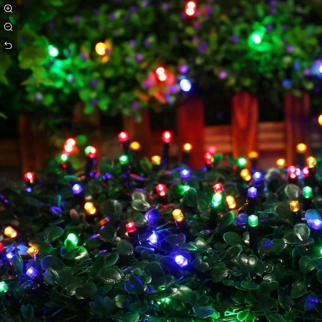 Outdoor Black Wire Christmas Decoration LED String Light