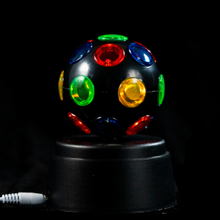 EVERMORE Multicolor Rotatable Disco Ball With Headphone Hole LED Light