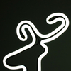 LED Neon Christmas Deer Shape Ground Stake Light