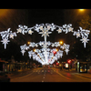 Hanging 3d Light Across Motif Street Lights