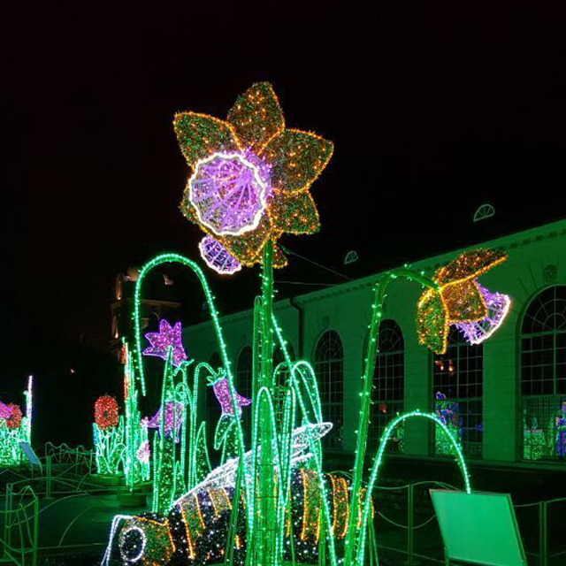 Flower Shape Motif Light for Events Or Holiday 