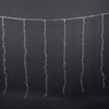 Warm White Christmas String Lights with Large Bulbs & Transparent Wire - Curtain Lights for Holiday Decor